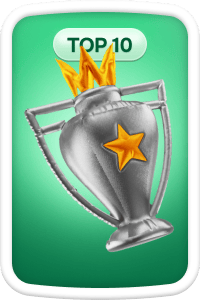 Finish in TOP 10 in a tournament